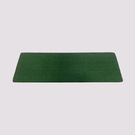 TruGolf Apogee hitting mat for golf simulator, durable synthetic surface for realistic practice and swing analysis.