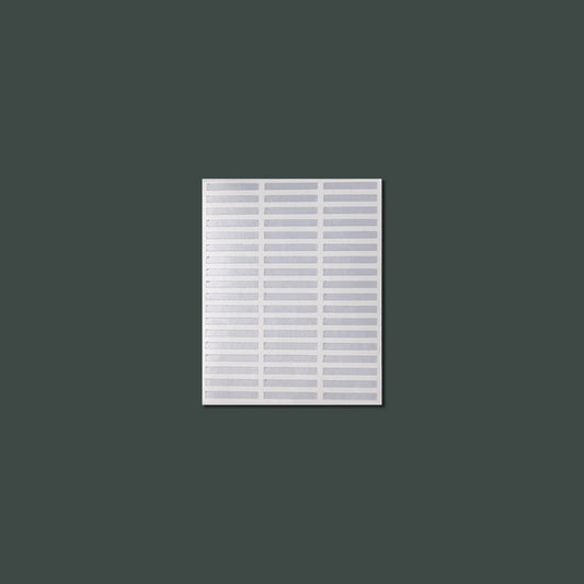 Set of three sheets of TruGolf Enhanced Club Data Stickers with 150 stickers for golf simulator accessories, featuring clubhead designs.