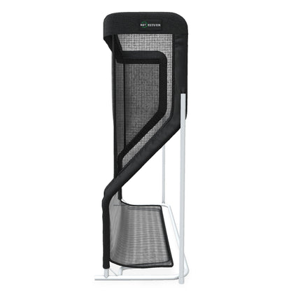 The Net Return Pro XL golf training aid with large net and sturdy frame, suitable for practicing golf swings and shots.